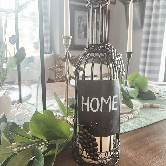 Wine Bottle Flameless Candle Holder by Sophie's Joy - Picture 4 of 5